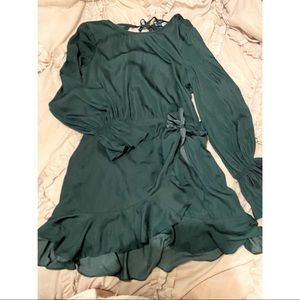 Here comes the sun medium emerald green dress